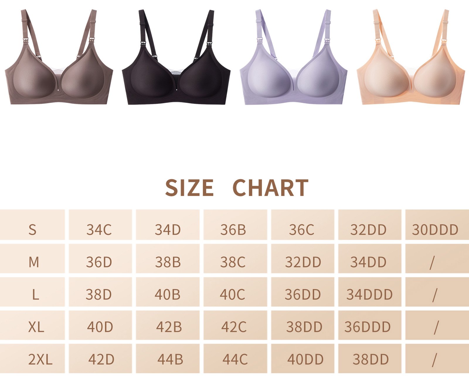 Nursing Bras for Breastfeeding Seamless Ultra Comfort Pregnant WS227 (10)