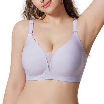 Mesh Bras for Women No Underwire Wireless Comfort Lift Push WS01