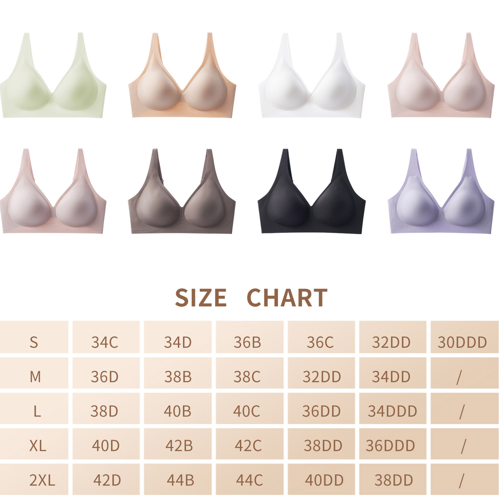Seamless bra comfortable gathering no underwire fixed cup thin bra SV01 (10)